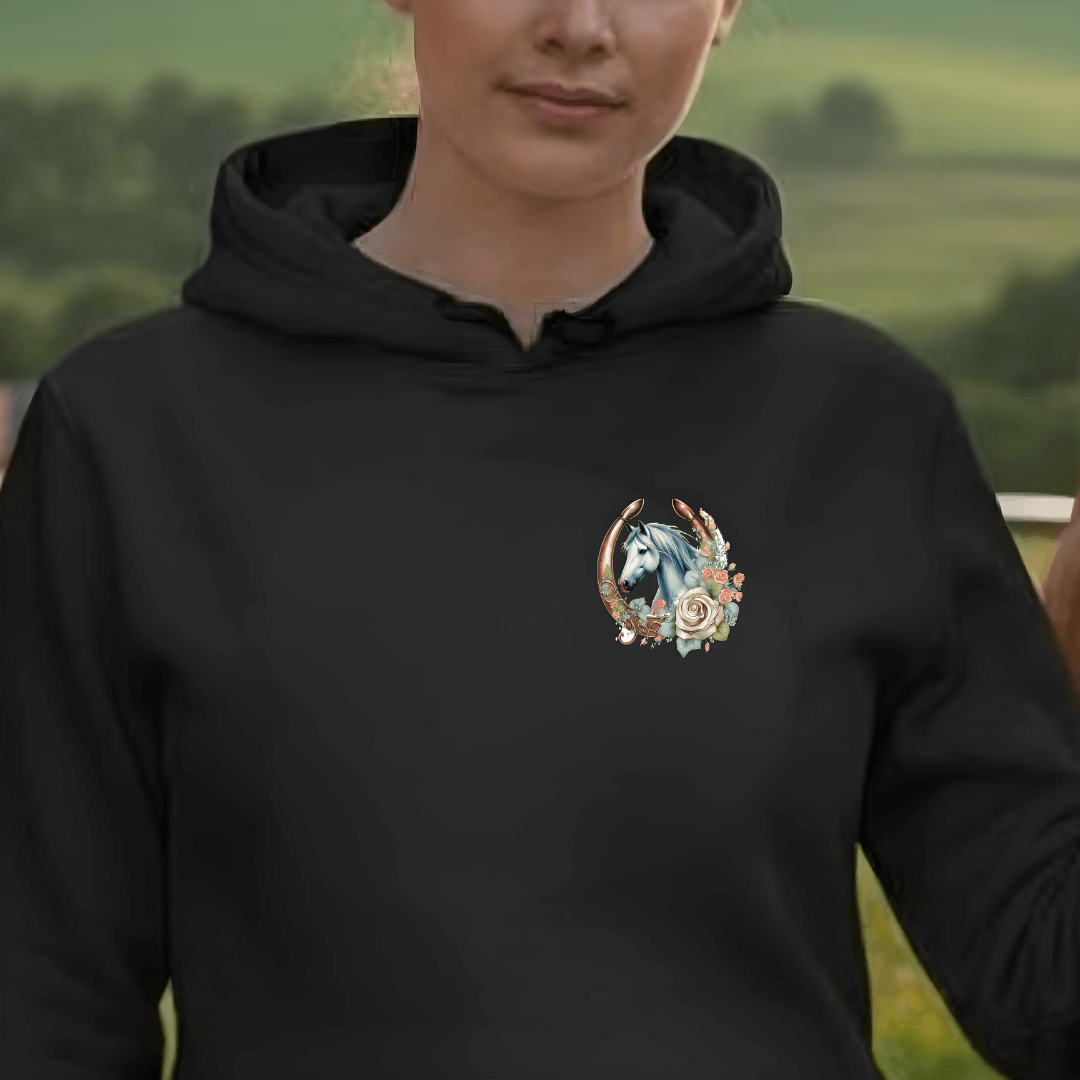 Leidenschaft für Pferde - Bio-Hoodie für Damen