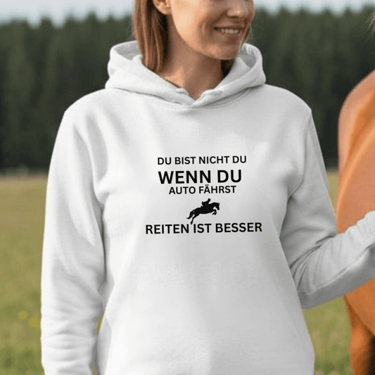 Reiten ist besser - Bio-Hoodie für Damen