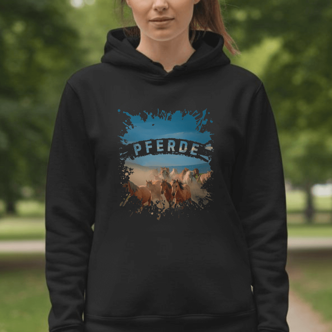 Pferdeliebe - Bio-Hoodie für Damen