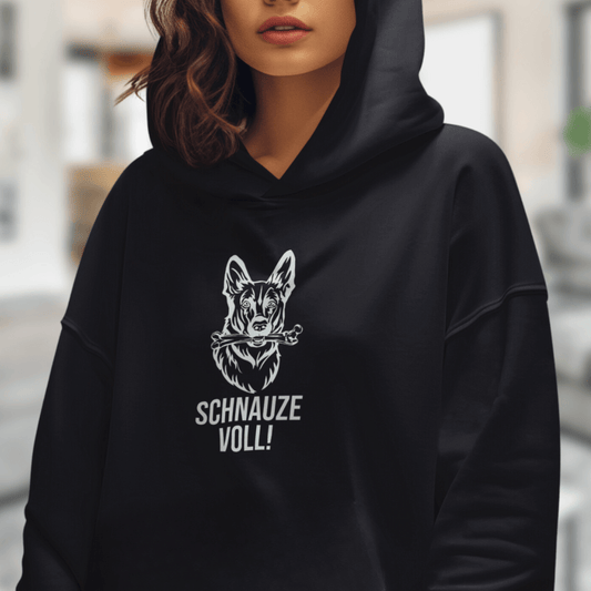 Schnauze Voll– Hoodie aus Bio-Baumwolle für Damen