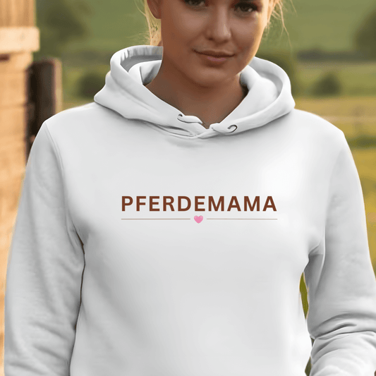 Pferdemama - Bio-Hoodie für Damen