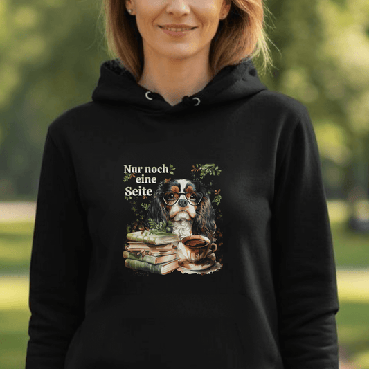 Bücherwurm - Bio-Hoodie für Damen