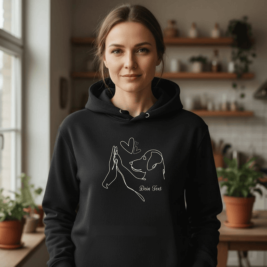 Wahre Liebe - Bio-Hoodie für Damen-Dein Wunschtext