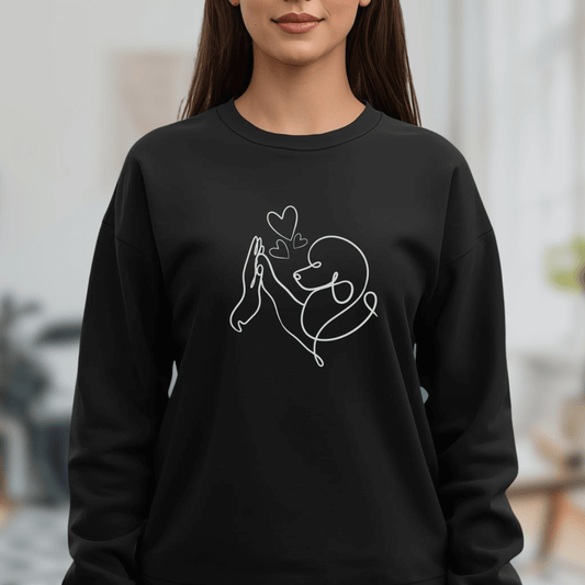 Pudelliebe – Bio-Sweatshirt für Damen