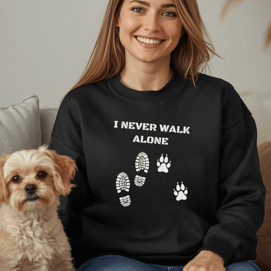 I Never Walk Alone – Bio-Sweatshirt für Damen