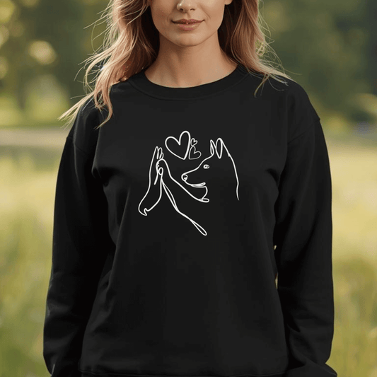 Wahre Liebe Stehohren - Bio-Sweatshirt für Damen