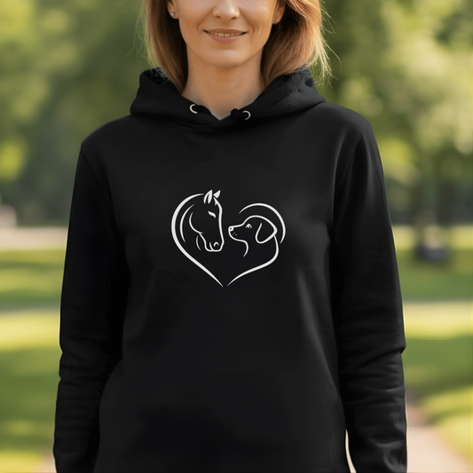 Herzensfreunde - Bio-Hoodie für Damen
