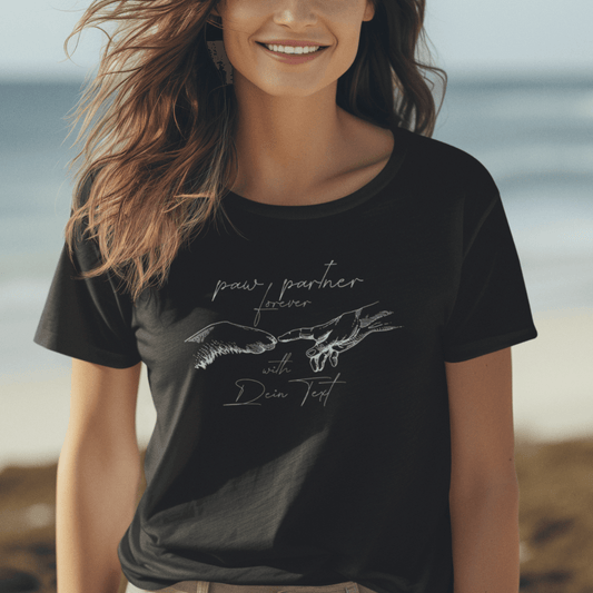 Paw Partner - T-Shirt für Damen-Dein Wunschtext