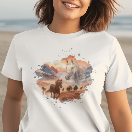 Liebe zu Pferden - T-Shirt für Damen