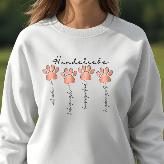 Hundeliebe - Bio-Sweatshirt für Damen