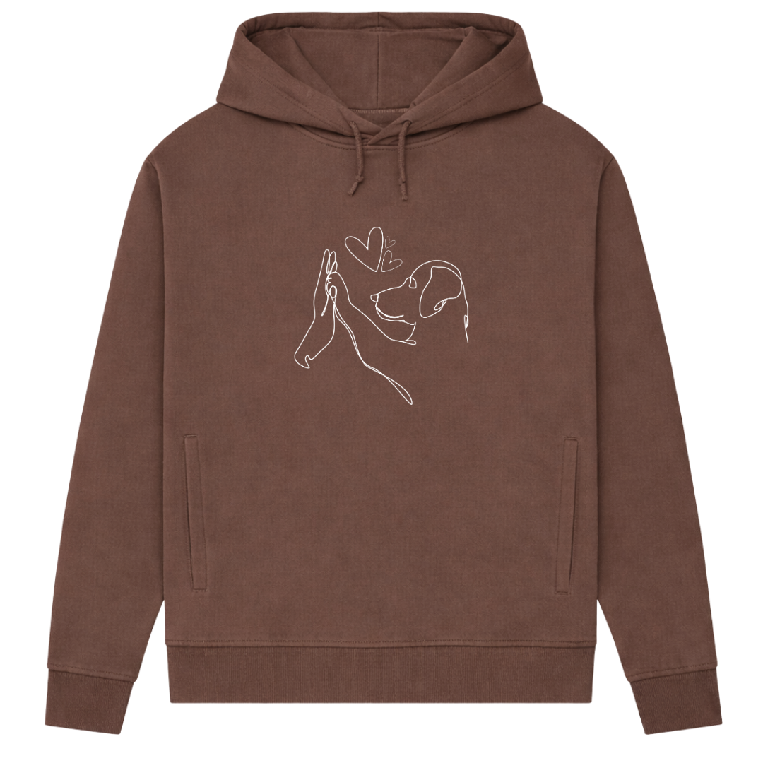 Wahre Liebe – Hoodie aus Bio-Baumwolle für Damen