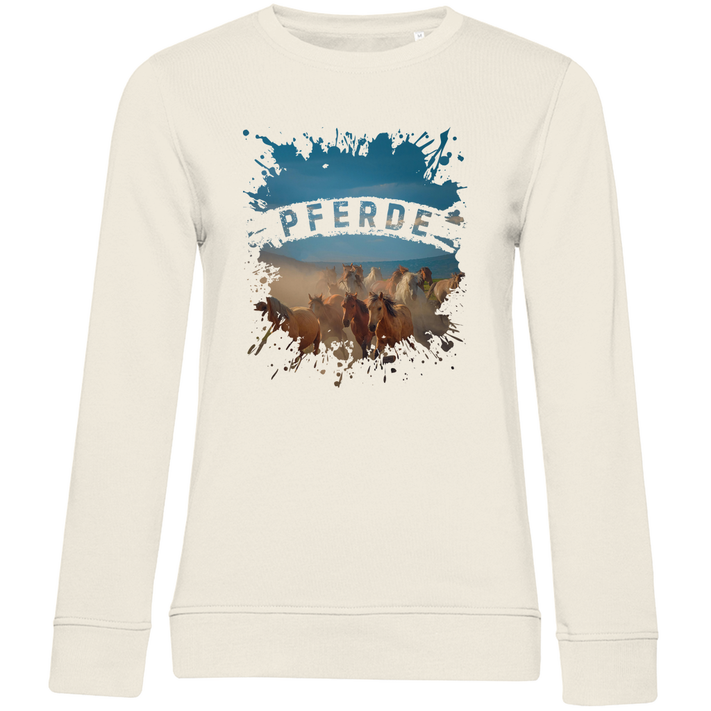 Pferdeliebe - Bio-Sweatshirt für Damen