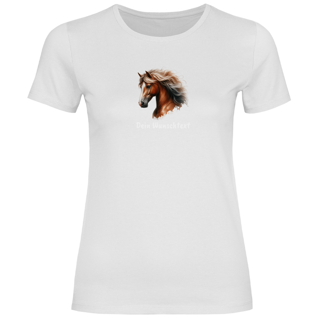 Traumpferd - T-Shirt für Damen- Dein Wunschtext