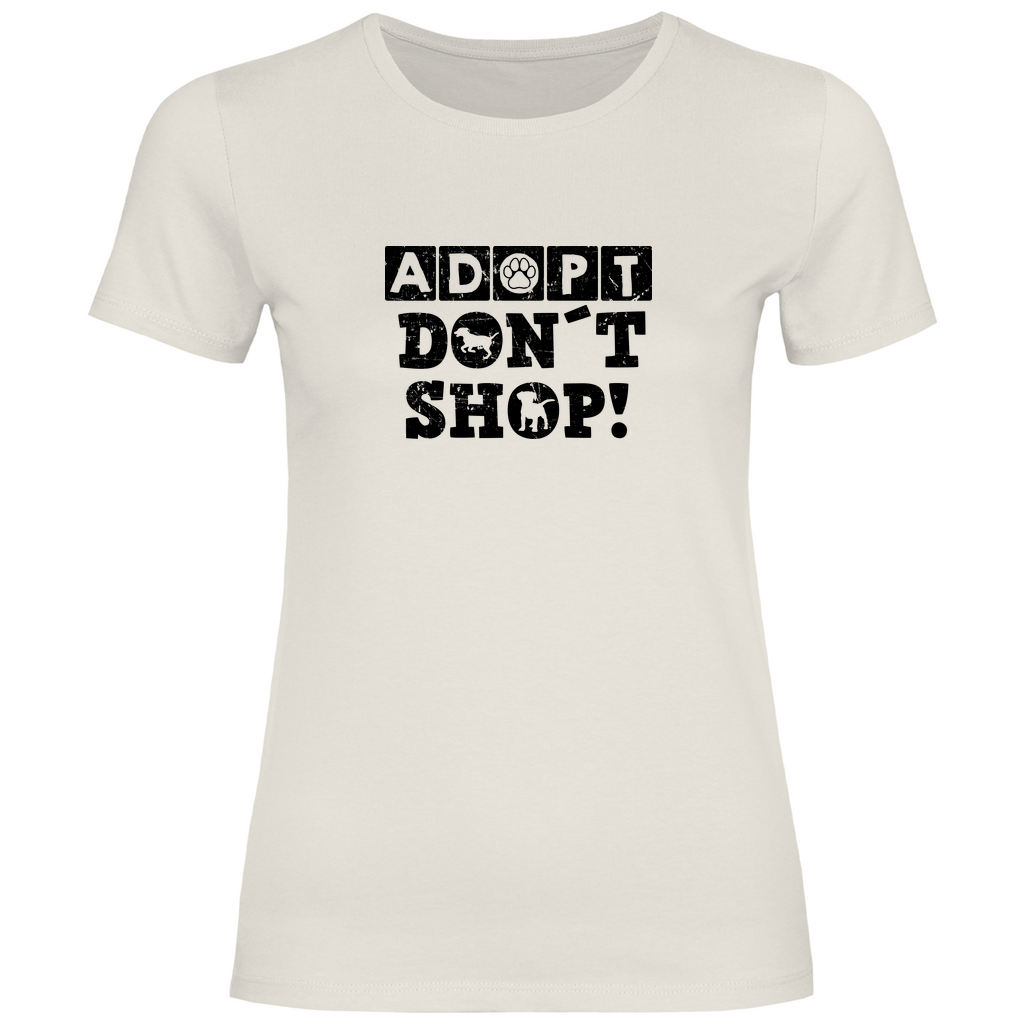 Adopt Don't Shop - T-Shirt für Damen