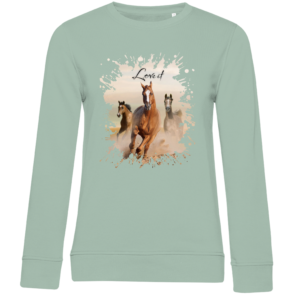 Pferdepower - Bio-Sweatshirt für Damen