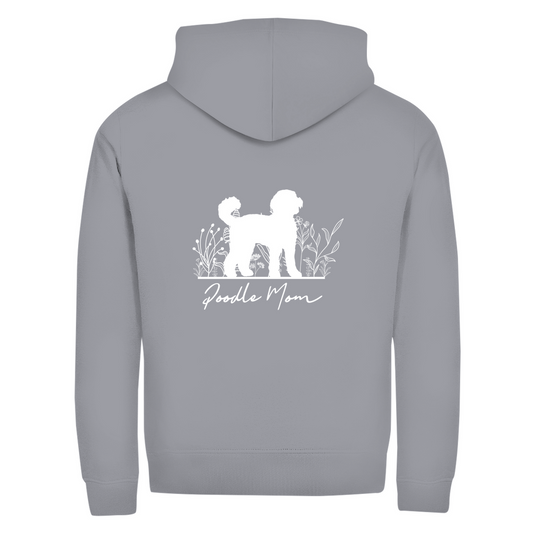 Poodle Mom - Zipper-Hoodie Unisex | Rückendruck