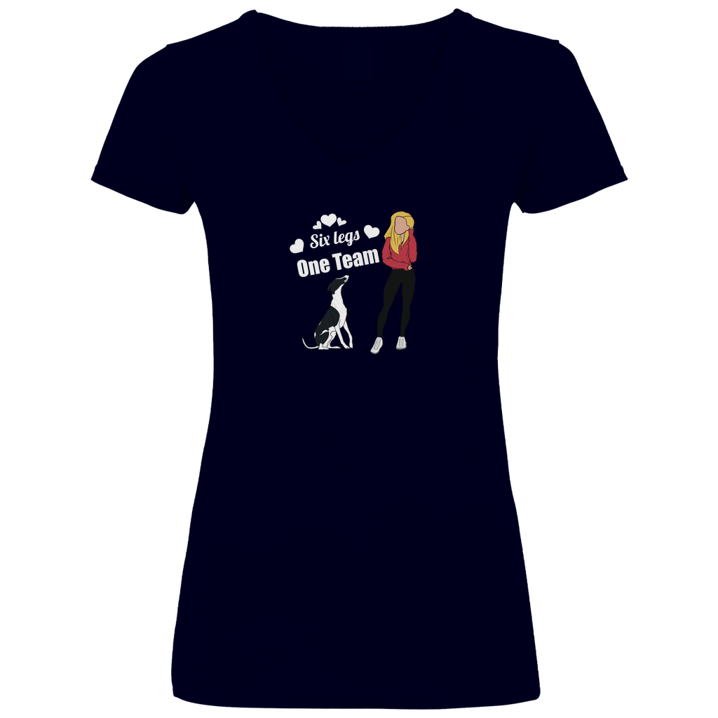 Sechs Beine - V-Shirt für Damen