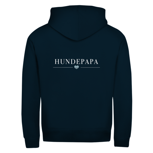 Hundepapa- Zipper-Hoodie Unisex | Rückendruck