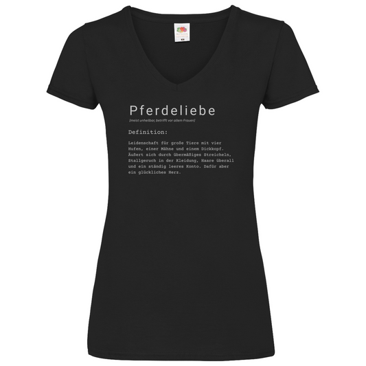 Pferdeliebe - V-Shirt für Damen