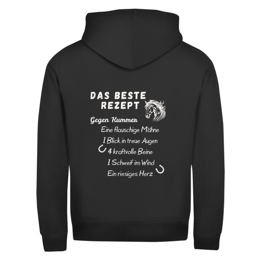 Herzensrezept- Zipper-Hoodie Unisex | Rückendruck
