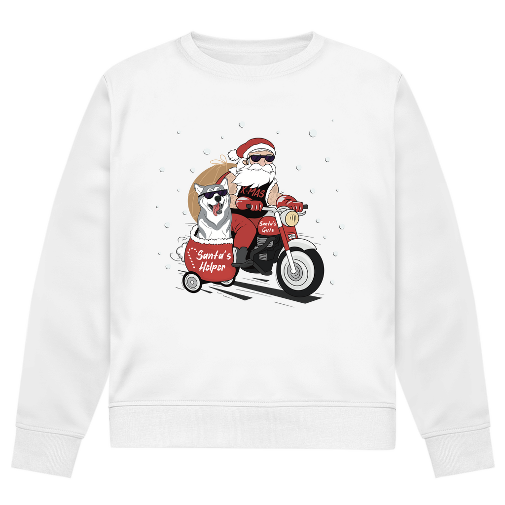 Biker Santa - Bio-Sweatshirt für Herren