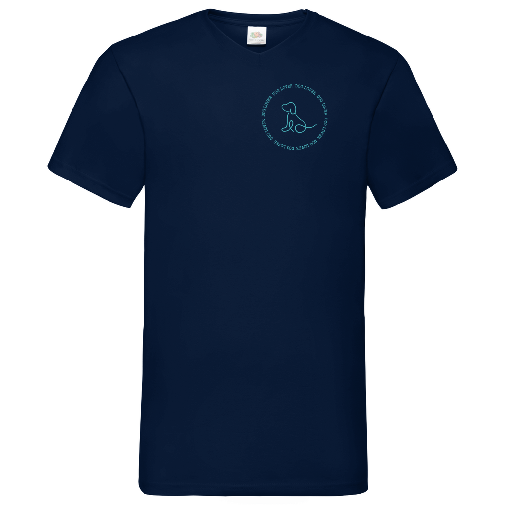Dog Lover - V-Shirt für Herren