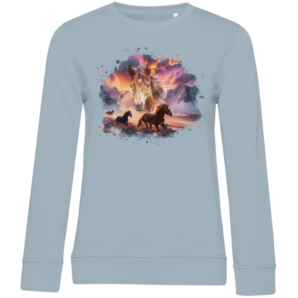 Magie der Pferde - Bio-Sweatshirt für Damen
