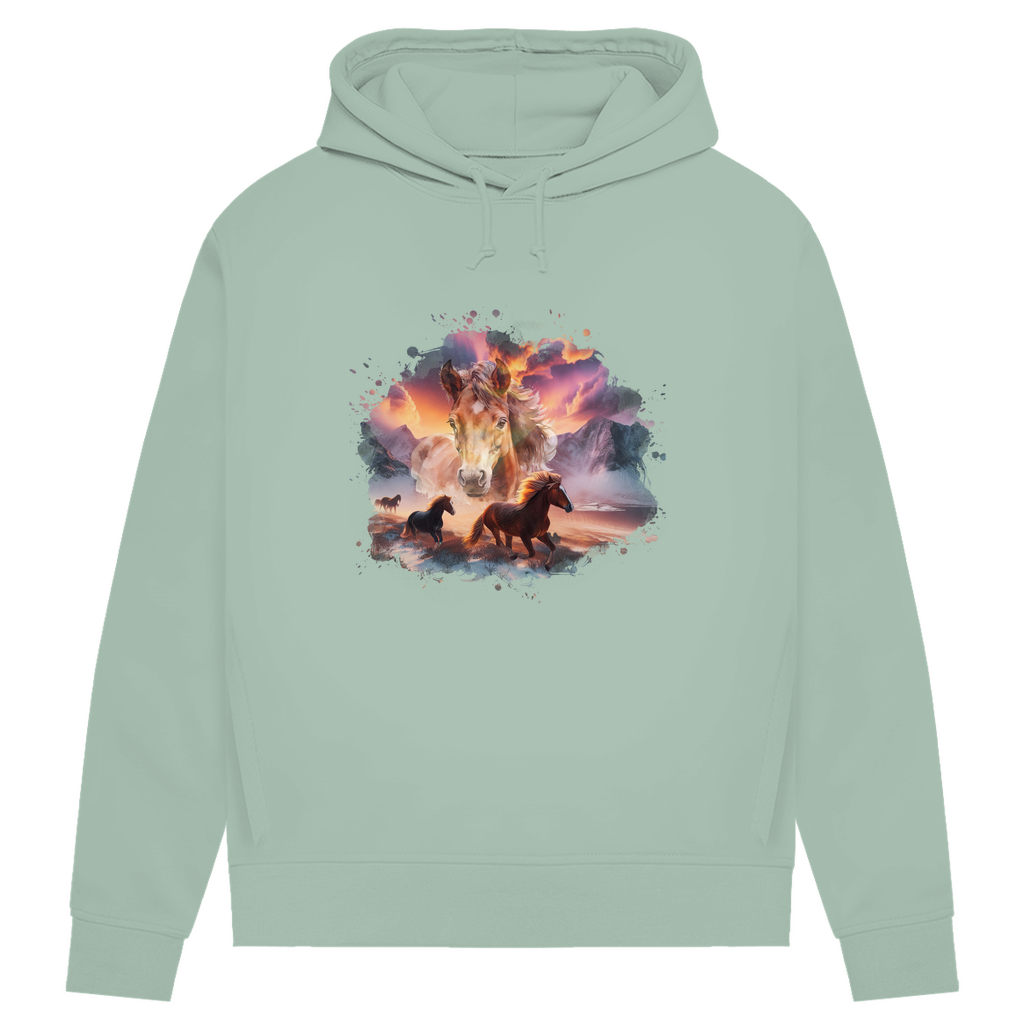 Magie der Pferde - Bio-Hoodie für Damen