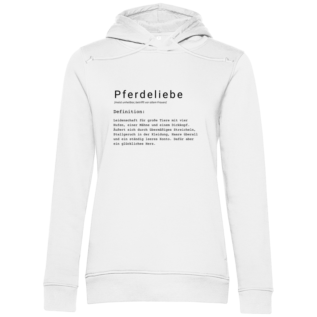 Pferdeliebe - Bio-Hoodie für Damen