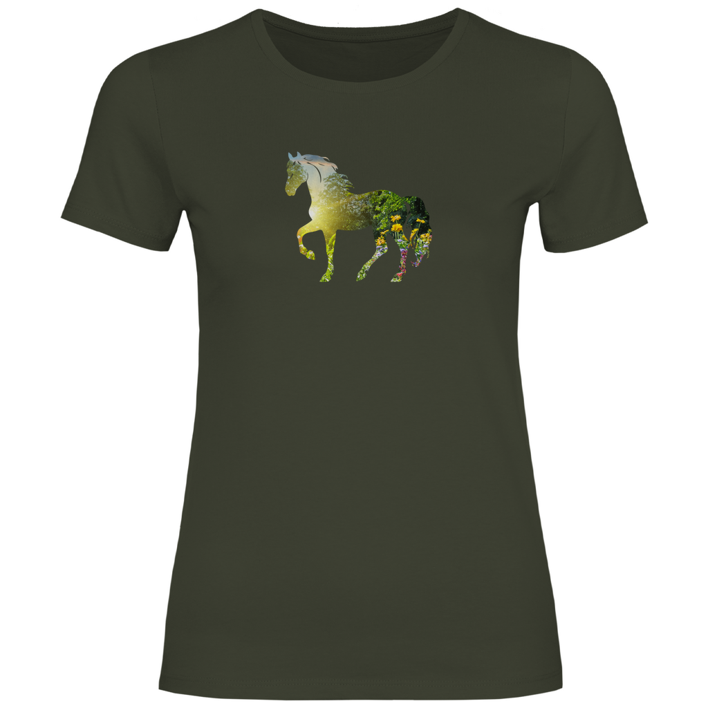 Natur - T-Shirt für Damen