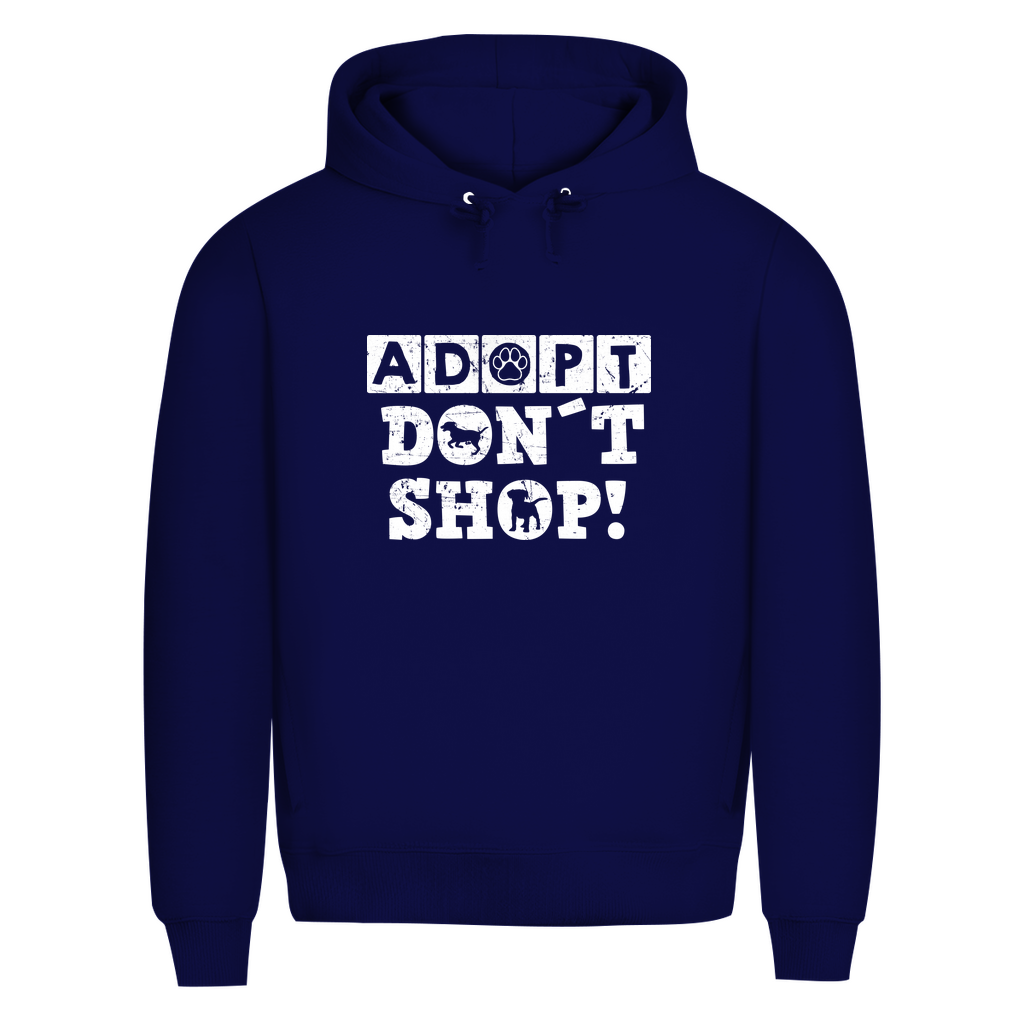 Adopt Don't Shop - Bio-Hoodie für Herren