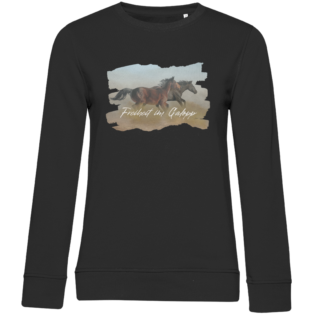 Freiheit im Galopp - Bio-Sweatshirt für Damen