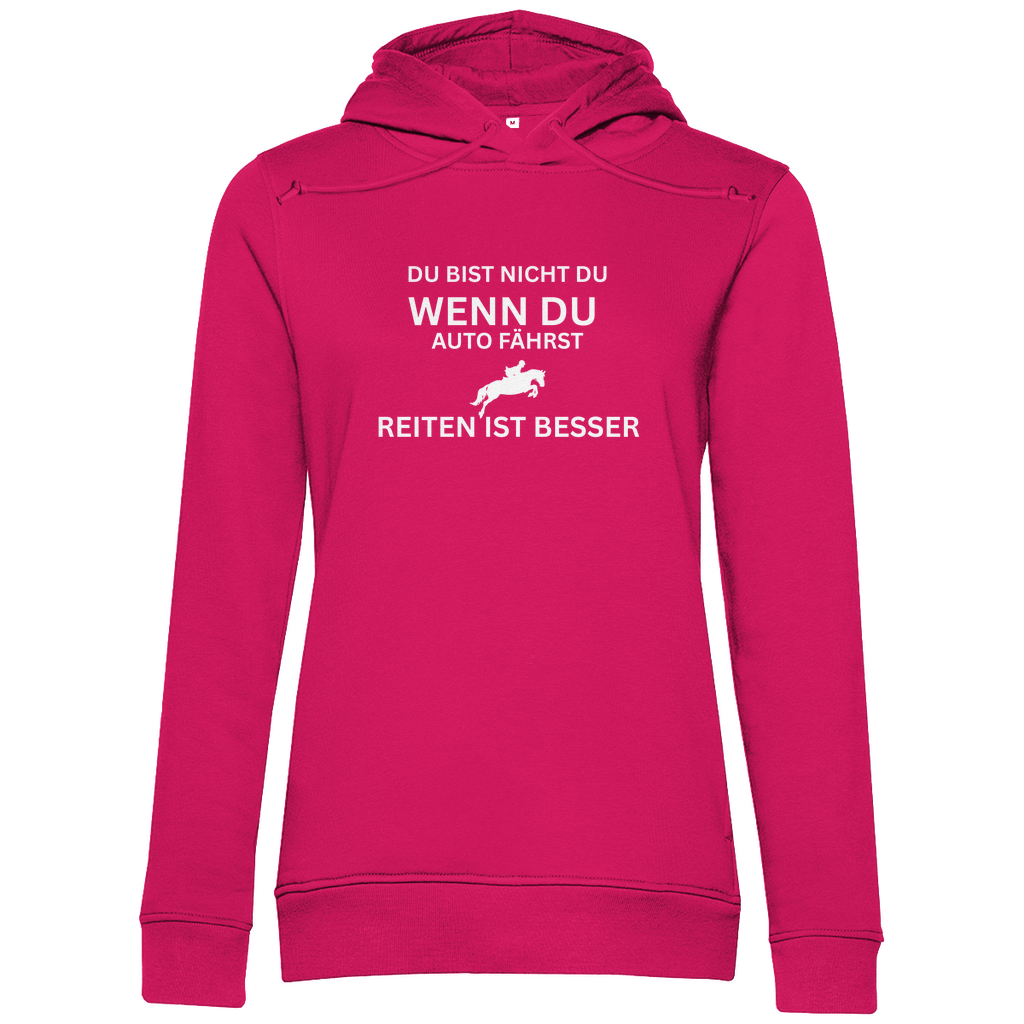 Reiten ist besser - Bio-Hoodie für Damen