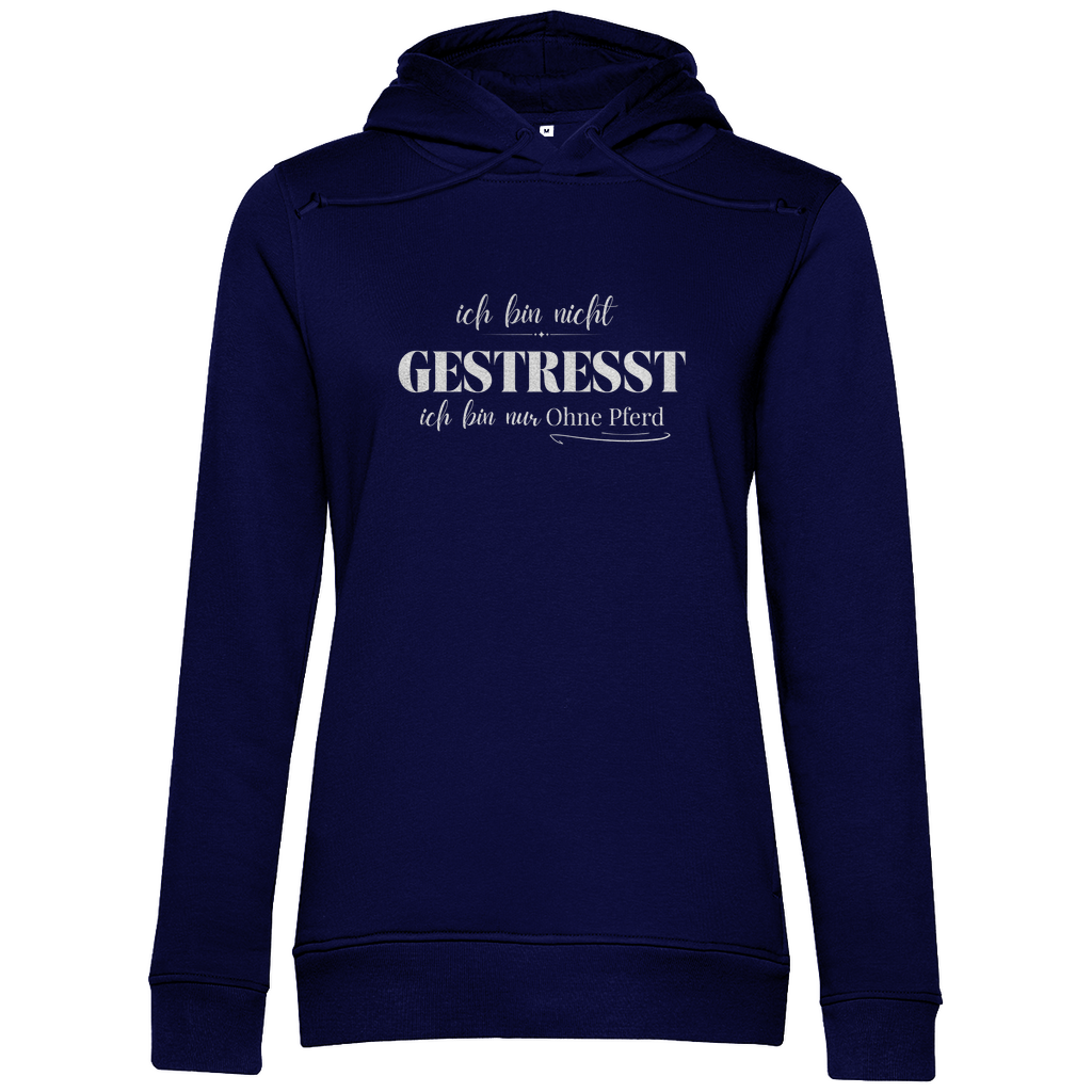 Ohne Pferd - Bio-Hoodie für Damen