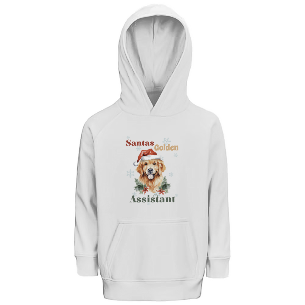 Santas Golden Assistant - Premium Bio Hoodie für Kinder