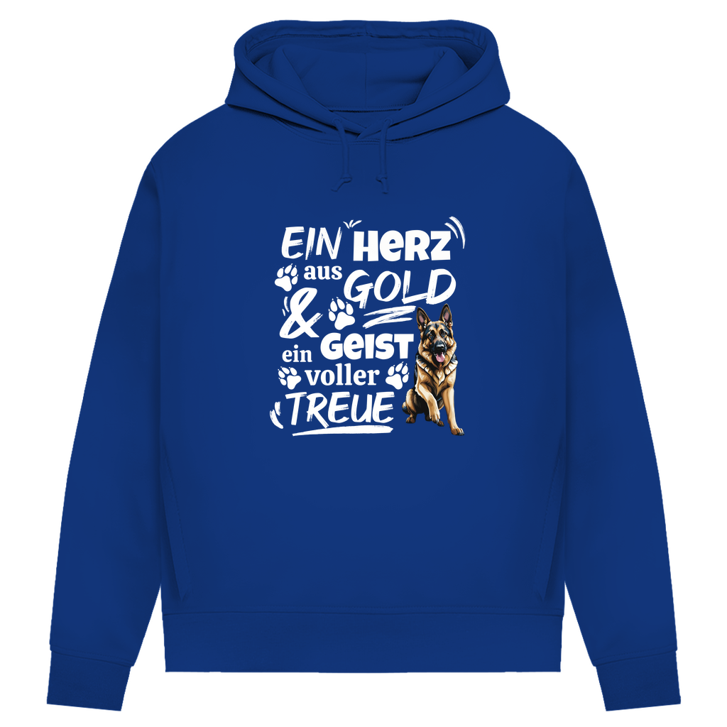 Herz aus Gold - Bio-Hoodie für Damen