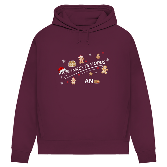 Weihnachtsmodus - Bio-Hoodie für Damen