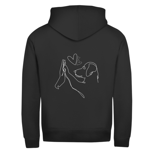 Wahre Liebe - Zipper-Hoodie Unisex | Rückendruck
