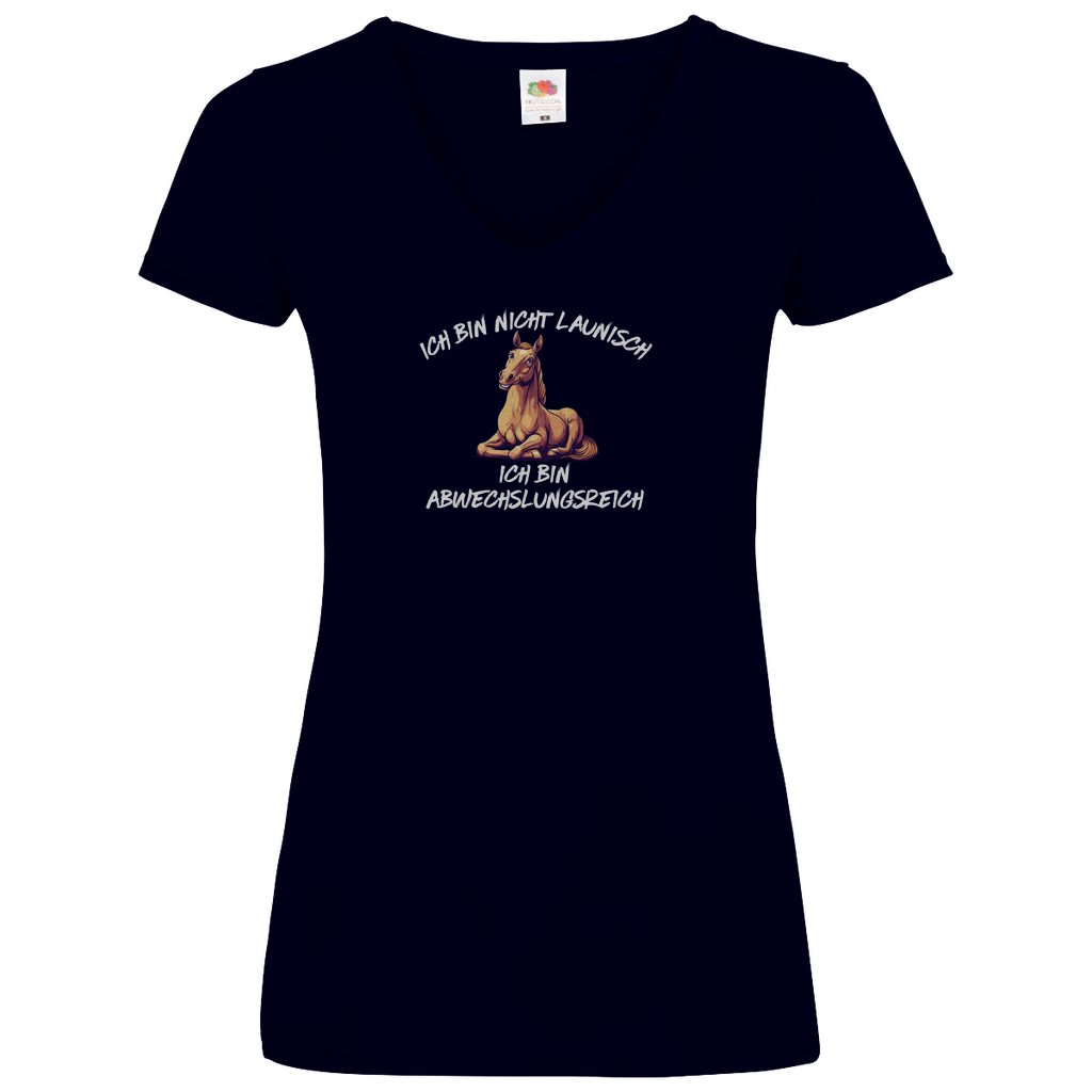 Abwechslungsreich - V-Shirt für Damen