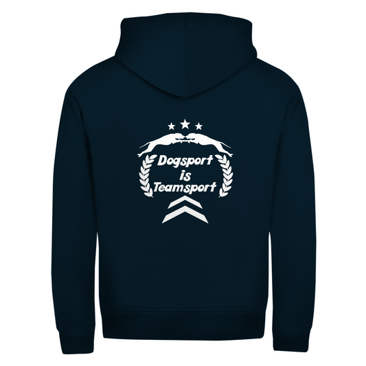 Team- Zipper-Hoodie Unisex | Rückendruck