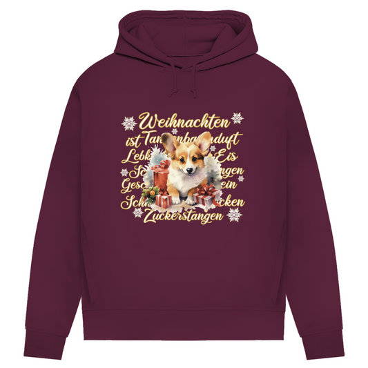 Weihnachten ist... Corgi - Bio-Hoodie für Damen