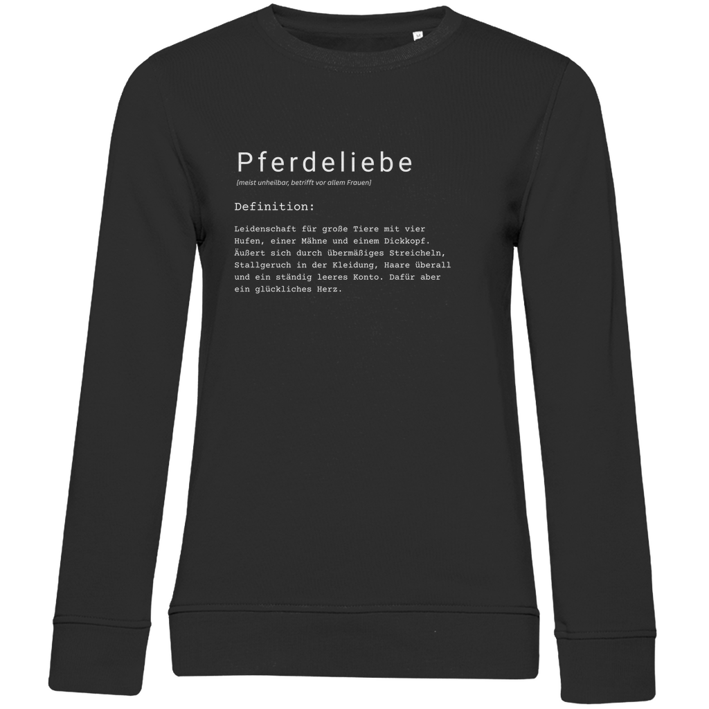 Pferdeliebe - Bio-Sweatshirt für Damen