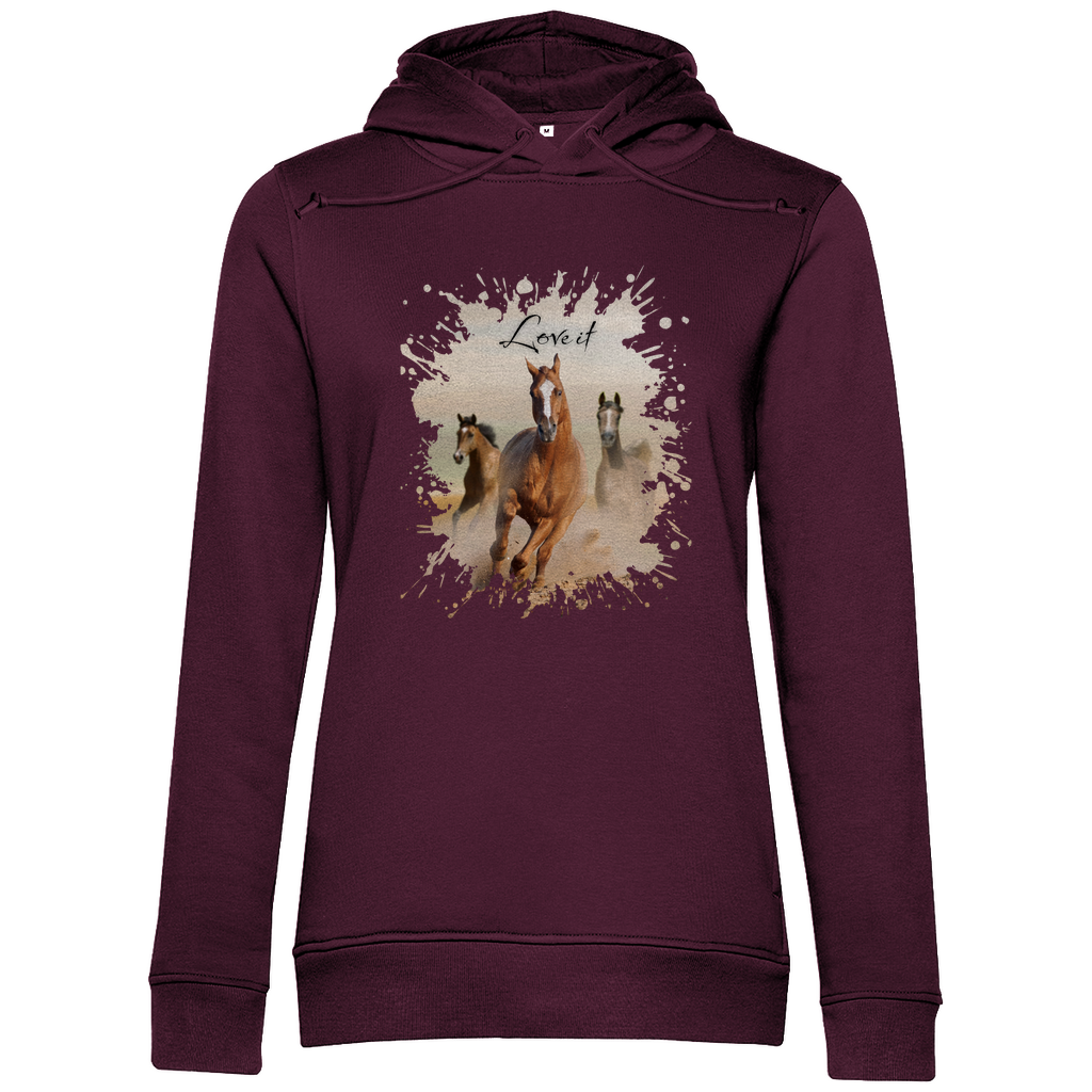 Pferdepower - Bio-Hoodie für Damen