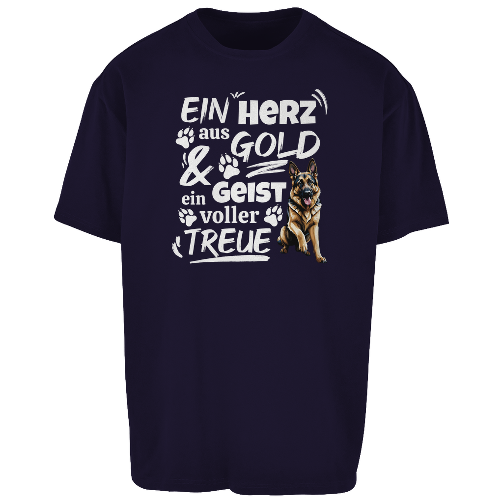 Herz aus Gold - Oversize T-Shirt - Unisex