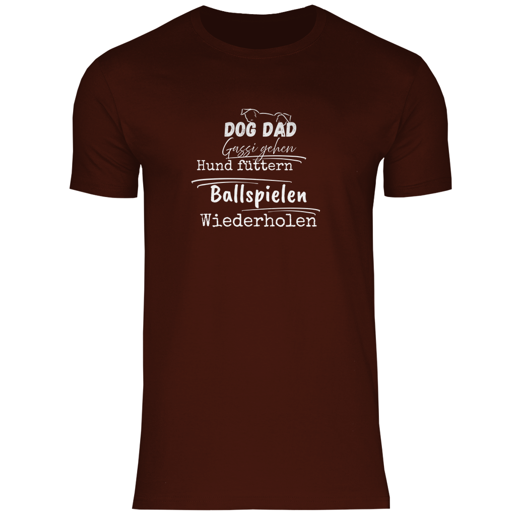 Dog Dad Alltag - T-Shirt für Herren- Dein Wunschtext