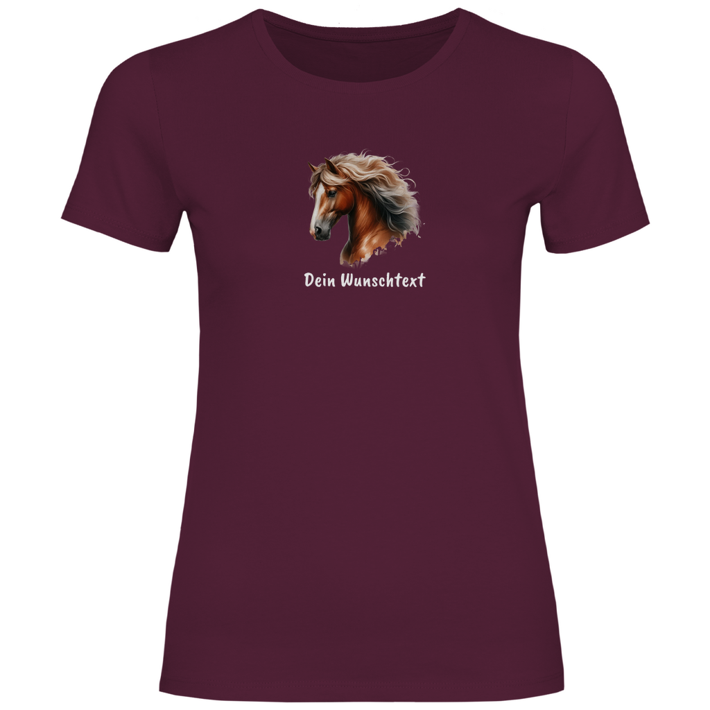 Traumpferd - T-Shirt für Damen- Dein Wunschtext
