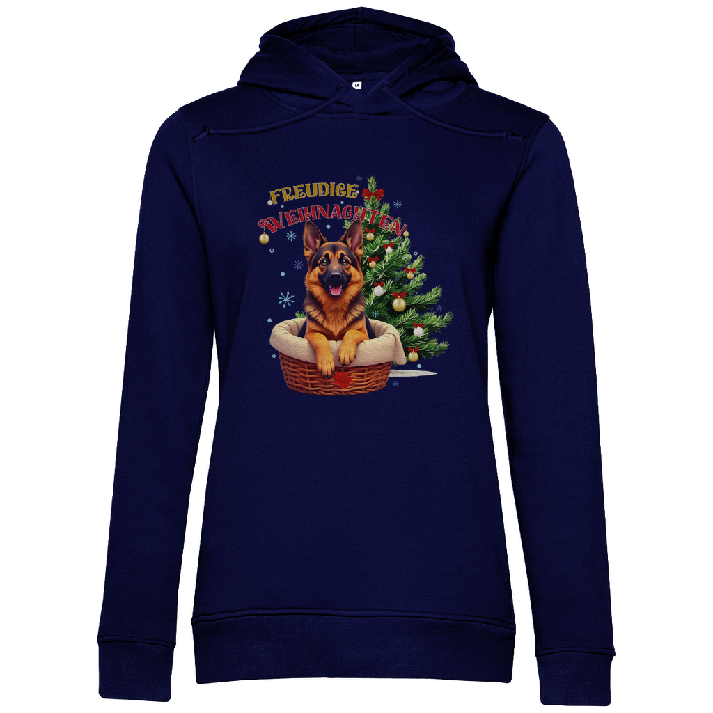 Freudige Weihnachten- Bio-Hoodie für Damen-Weihnachten