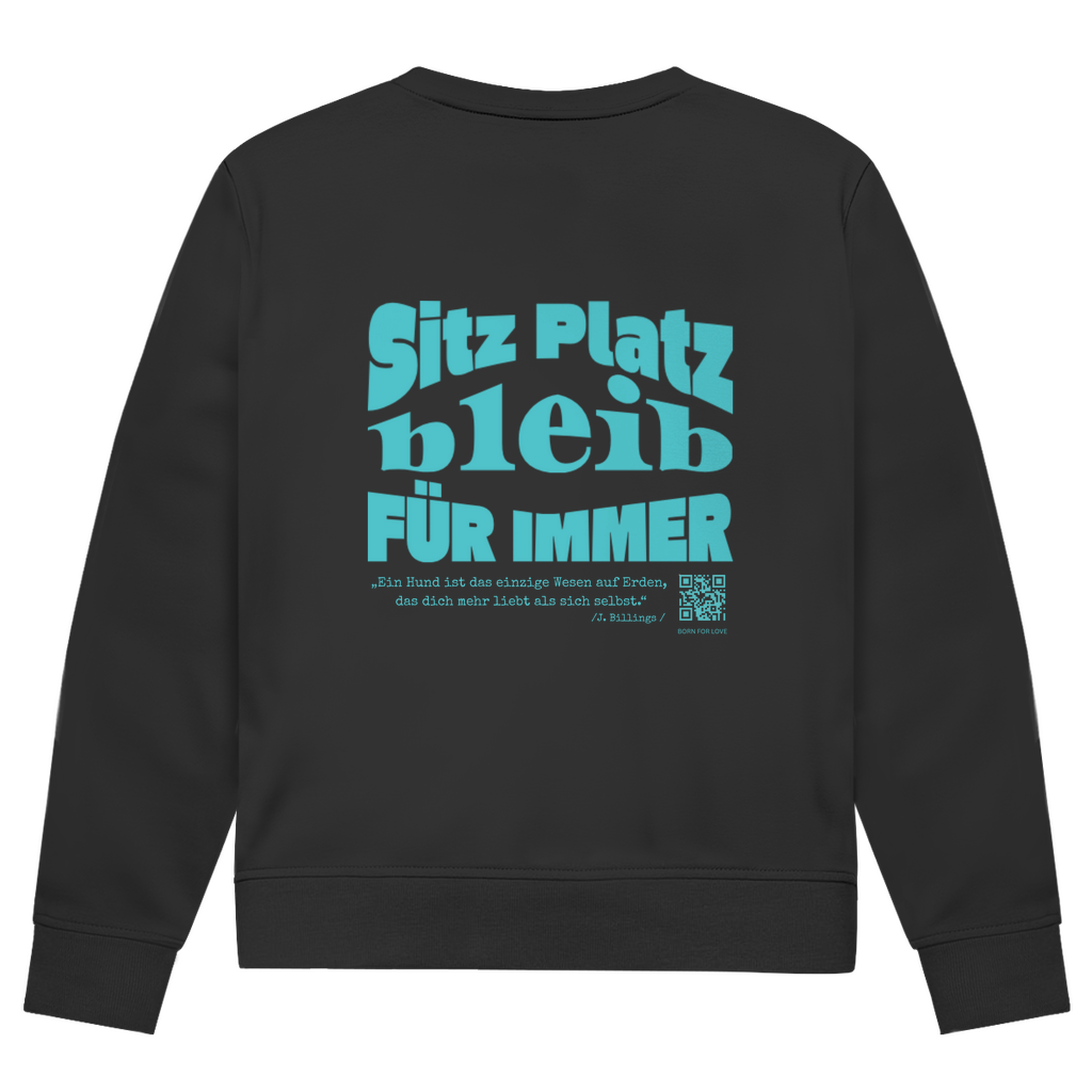 Dog Lover -Bio-Sweatshirt für Herren |Brustmotiv & Rückendruck