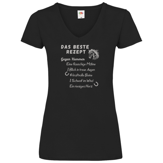 Herzensrezept - V-Shirt für Damen