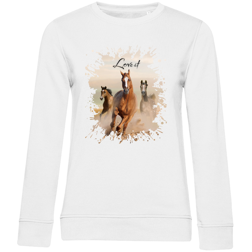 Pferdepower - Bio-Sweatshirt für Damen
